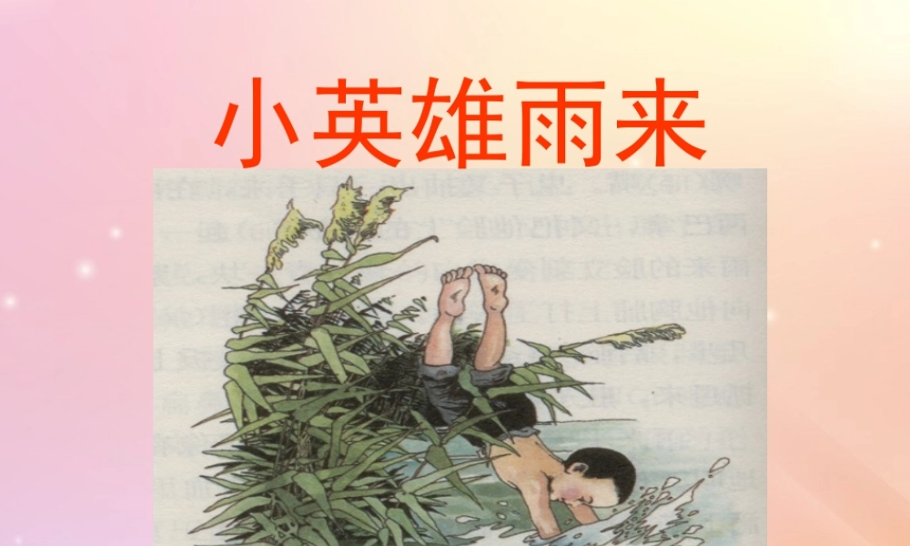 五年级语文上册 第三单元 13 小英雄雨来教学课件 语文S版-语文S版小学五年级上册语文课件