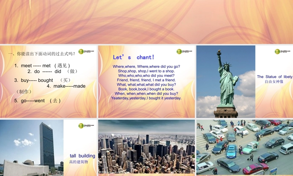 五年级英语下册 Module 10 Unit 2 I'm in New York now课件（2） 外研版（三起）