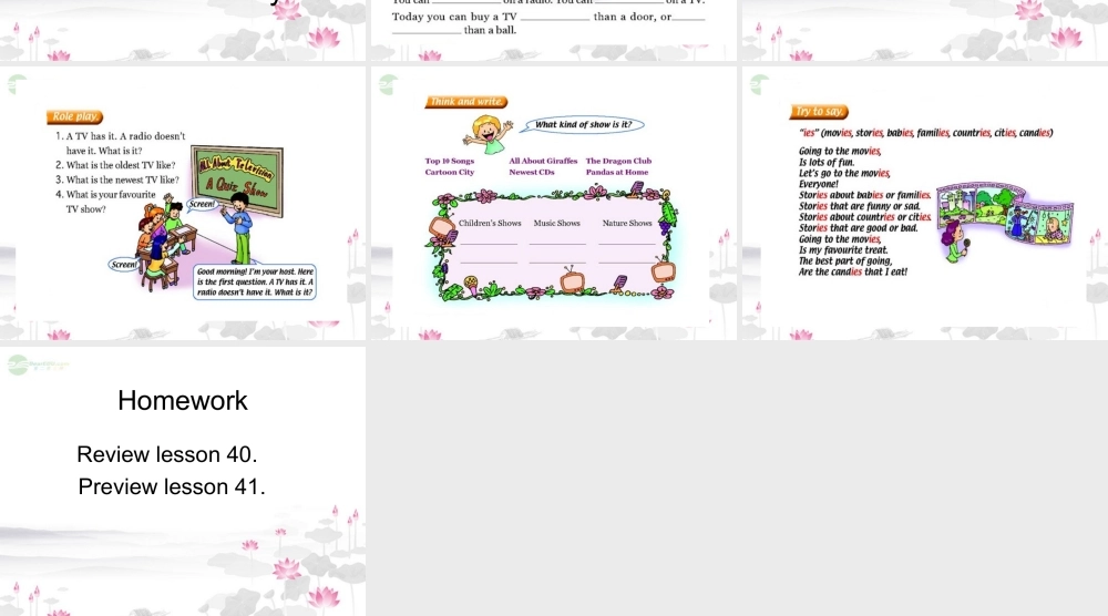 五年级英语上册 unit7 lesson40课件 人教新起点