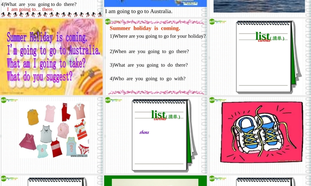 五年级英语下册 Module10 Unit1where areyou going to go课件 外研版（三起）