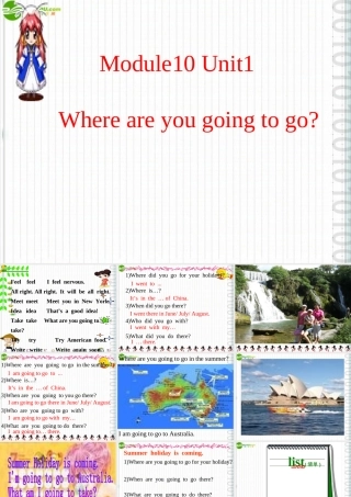 五年级英语下册 Module10 Unit1where areyou going to go课件 外研版（三起）