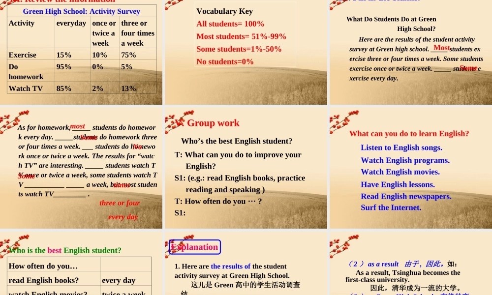 五年级英语上册 unit8课件 人教新起点