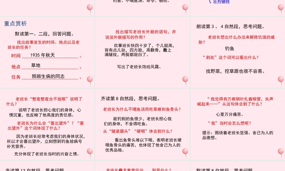 五年级语文上册 第三单元 15《金色的鱼钩》培优课件 冀教版-冀教版小学五年级上册语文课件