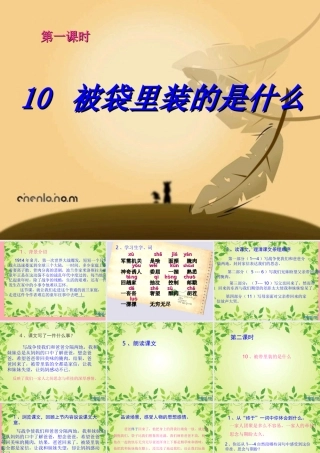 五年级语文上册 第三单元 被袋里装的是什么课件1 鄂教版-鄂教版小学五年级上册语文课件
