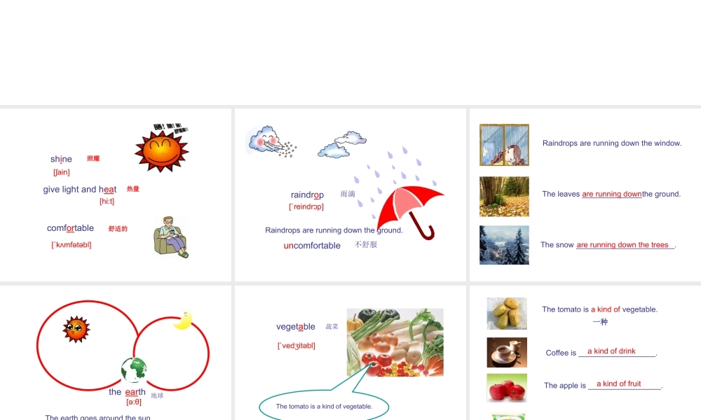 五年级英语下册 Unit 4 What Makes the Weather(2)课件 新世纪版
