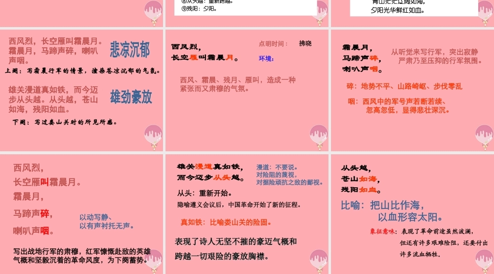 五年级语文上册 第三单元 忆秦娥 娄山关课件1 湘教版-湘教版小学五年级上册语文课件