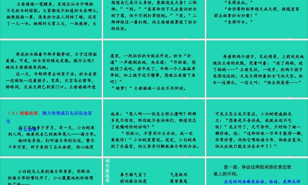 五年级语文上册 第三单元 语文园地三课件