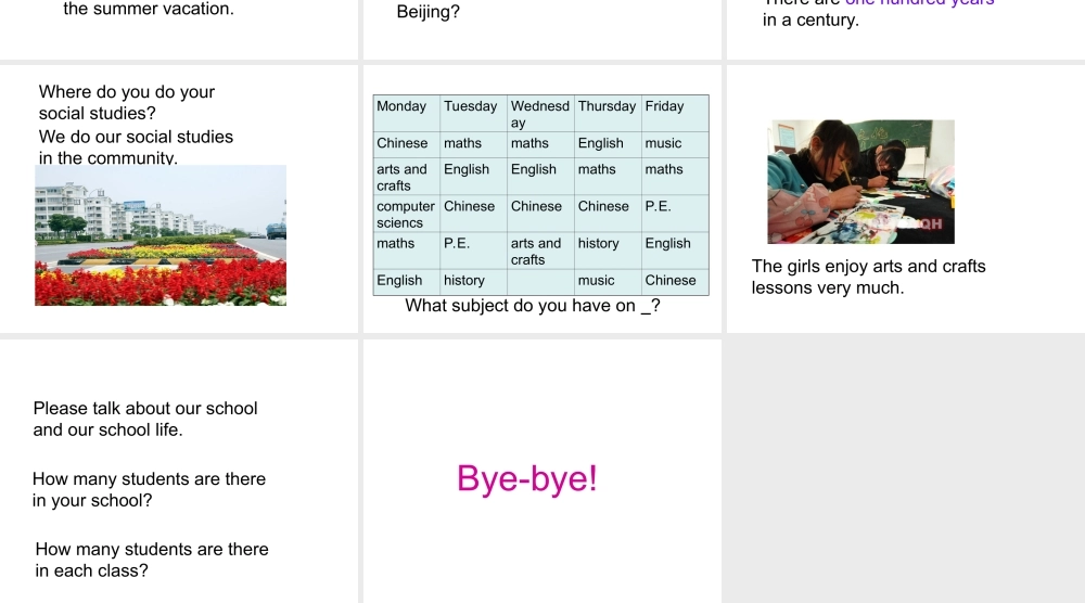 五年级英语下册 Unit 5 5 Grand Theatre chool in Shanghai(2)课件 新世纪版