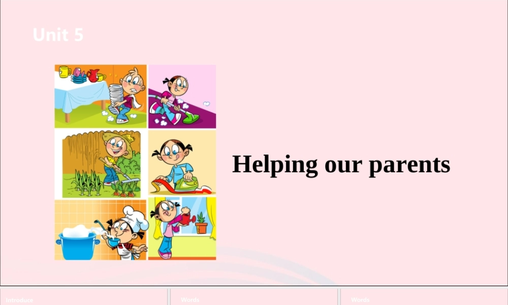 五年级英语下册 Unit 5 Helping our parents（第2课时）课件 牛津版-牛津版小学五年级下册英语课件