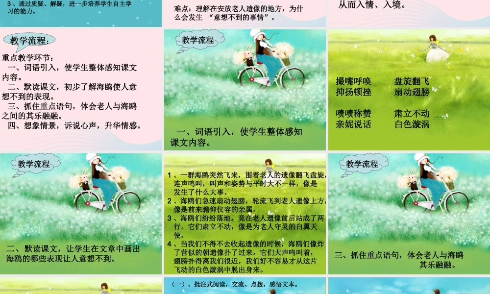 五年级语文上册 第五单元 18《老人与海鸥》课件4 北京版-北京版小学五年级上册语文课件