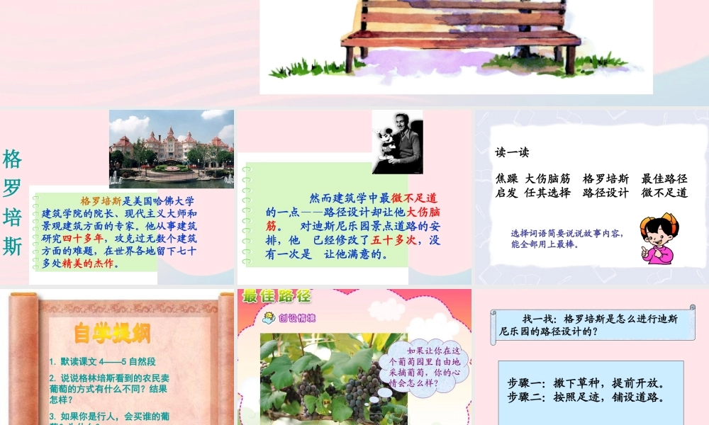 五年级语文上册 第五单元 25《最佳路径》同步优秀课件 冀教版-冀教版小学五年级上册语文课件