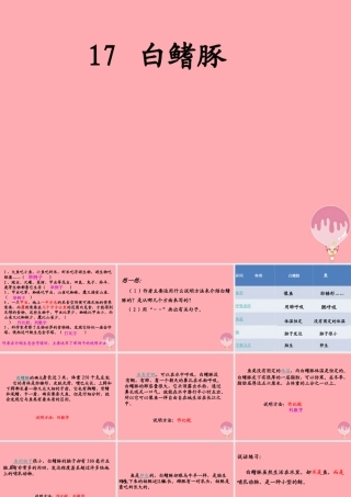 五年级语文上册 第五单元 白鳍豚课件3 湘教版-湘教版小学五年级上册语文课件