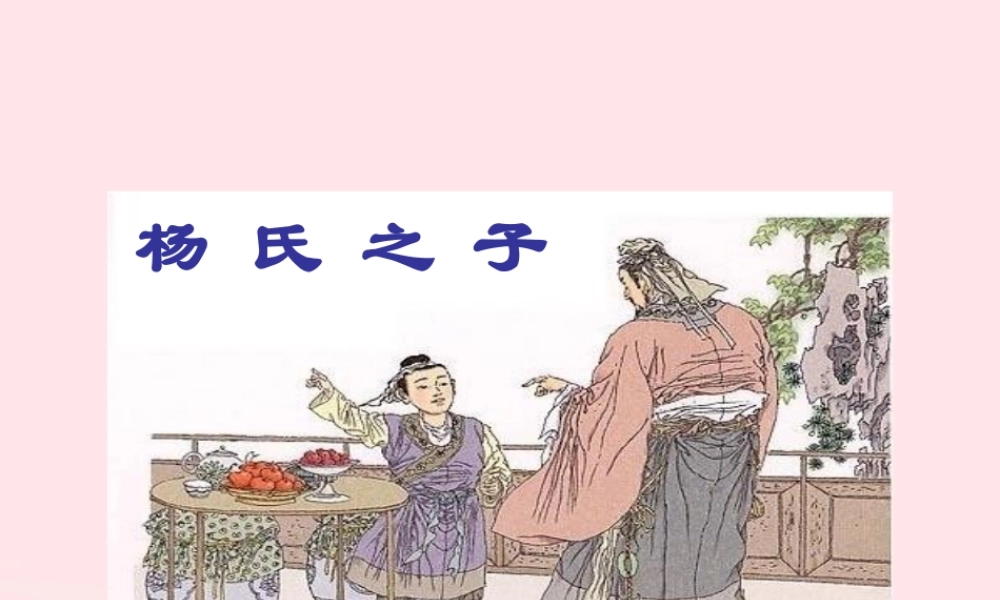 五年级语文下册 第八单元 21 杨氏之子教学课件 新人教版-新人教版小学五年级下册语文课件