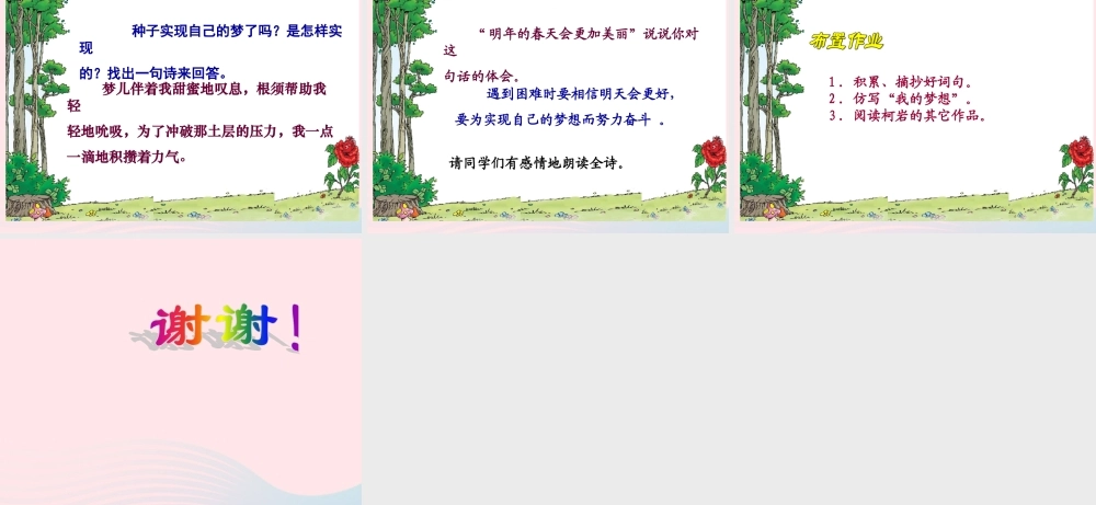 五年级语文下册 5《心愿》种子的梦课件3 北师大版-北师大版小学五年级下册语文课件