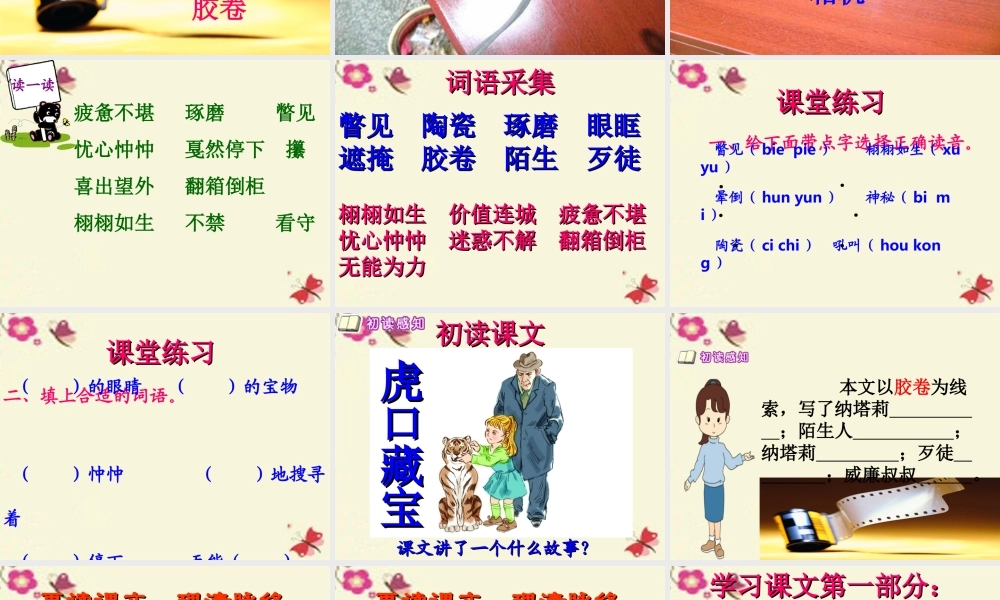 五年级语文下册 第4单元 18《虎口藏宝》课件3 语文S版-语文S版小学五年级下册语文课件