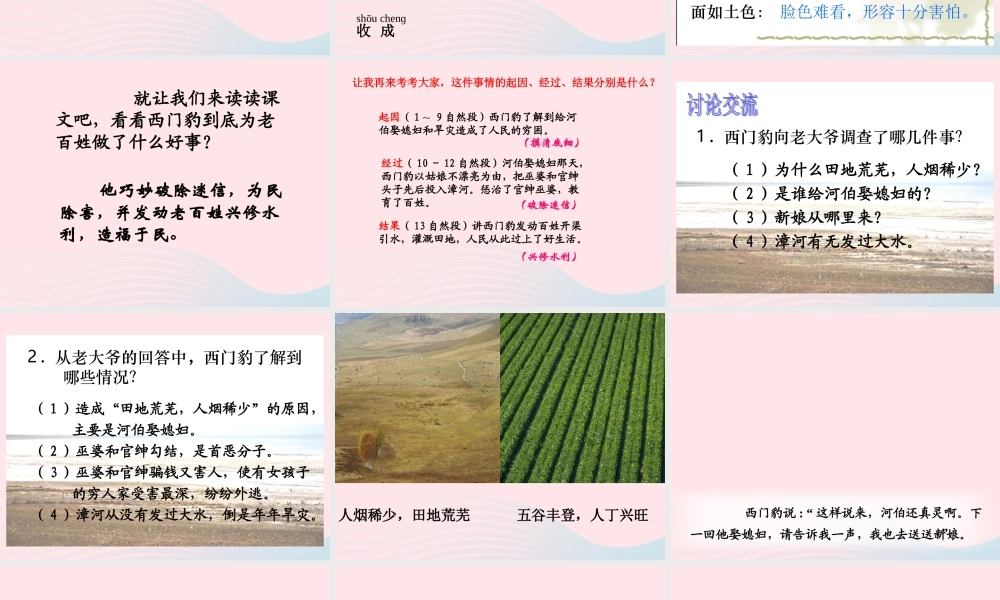 五年级语文下册 9《破除迷信》西门豹治邺课件1 北师大版-北师大版小学五年级下册语文课件