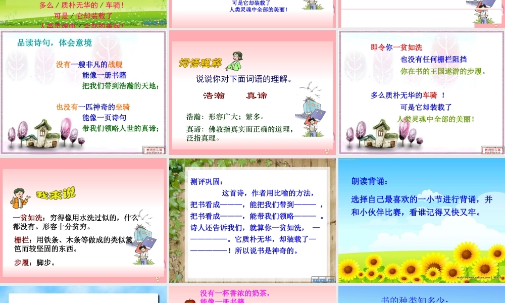 五年级语文上册 第四单元 神奇的书课件2 西师大版-西师大版小学五年级上册语文课件