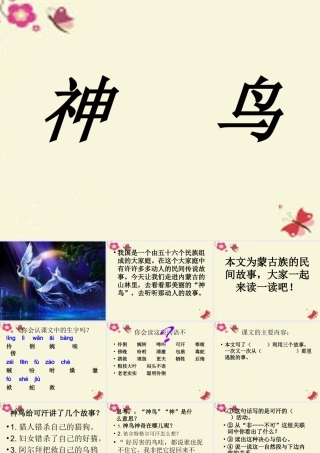 五年级语文下册 第1单元 1《神鸟》课件2 语文S版-语文S版小学五年级下册语文课件