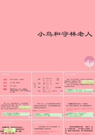 五年级语文上册 第四单元 小鸟和守林老人课件1 湘教版-湘教版小学五年级上册语文课件