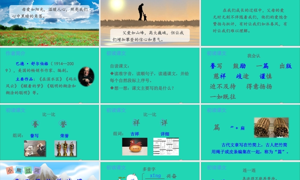 五年级语文上册 第六单元 20 精彩极了和糟糕透了课件2 新人教版-新人教版小学五年级上册语文课件