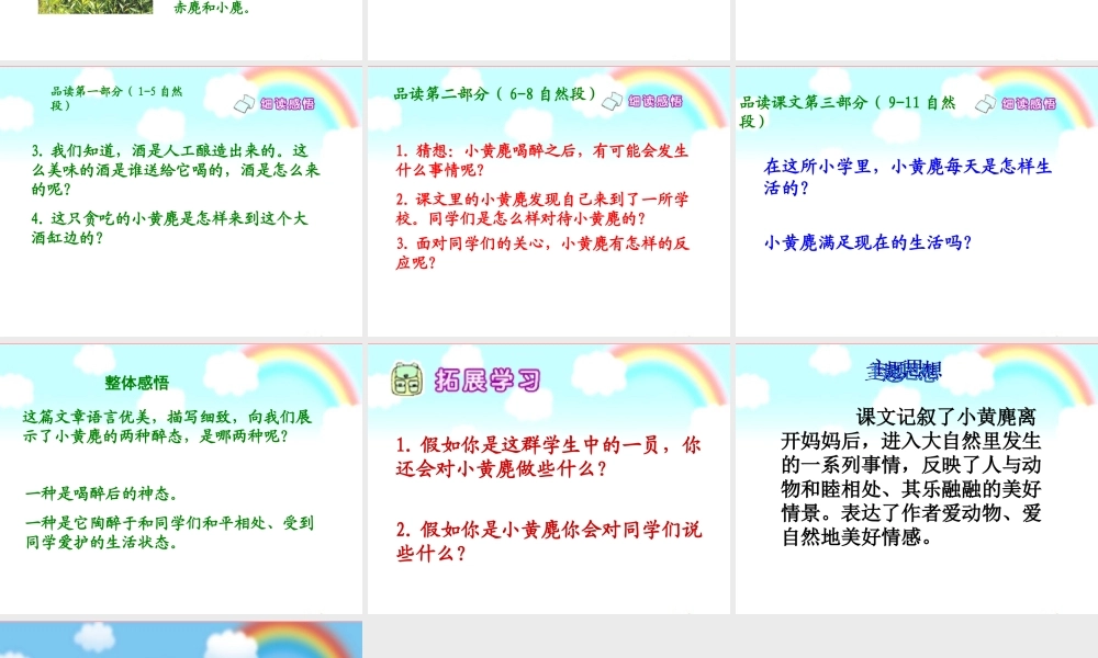 五年级语文上册 第四单元 醉麂课件2 湘教版-湘教版小学五年级上册语文课件