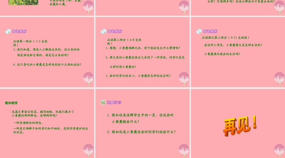 五年级语文上册 第四单元 醉麂课件3 湘教版-湘教版小学五年级上册语文课件