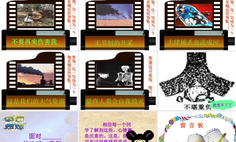 五年级语文上册 第六单元 21《只有一个地球》课件 北京版-北京版小学五年级上册语文课件