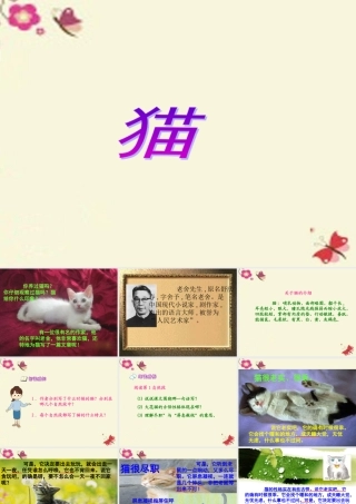 五年级语文下册 第2单元 6《猫》课件3 语文S版-语文S版小学五年级下册语文课件