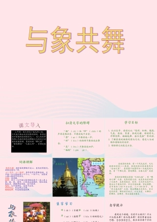 五年级语文下册 第八组 27 与象共舞课件2 新人教版-新人教版小学五年级下册语文课件