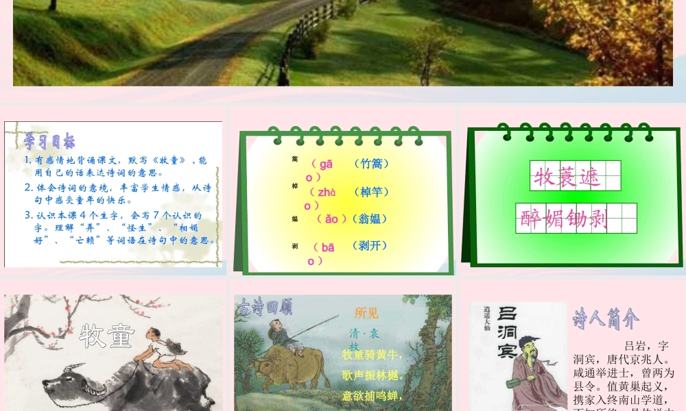 五年级语文下册 第二组 5 古诗词三首课件3 新人教版-新人教版小学五年级下册语文课件