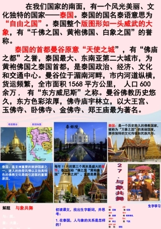 五年级语文下册 第八组 27《与象共舞》课件1 新人教版-新人教版小学五年级下册语文课件