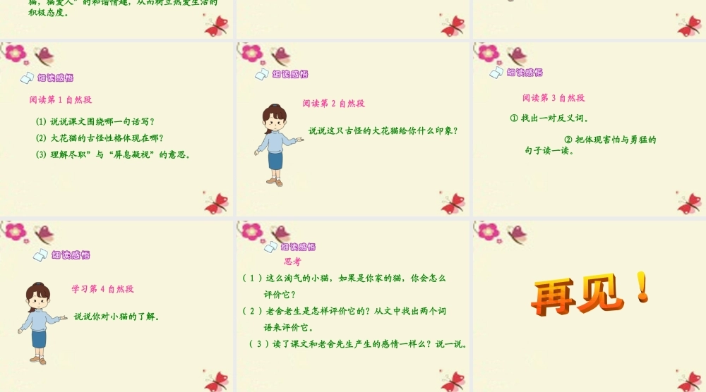 五年级语文下册 第2单元 6《猫》课件7 语文S版-语文S版小学五年级下册语文课件