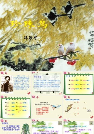 五年级语文下册 第2单元 7《珍珠鸟》课件2 语文S版-语文S版小学五年级下册语文课件