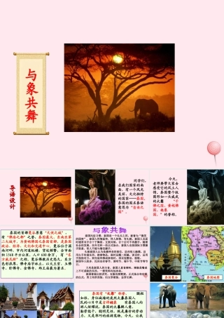 五年级语文下册 第八组 27《与象共舞》课堂教学课件2 新人教版-新人教版小学五年级下册语文课件