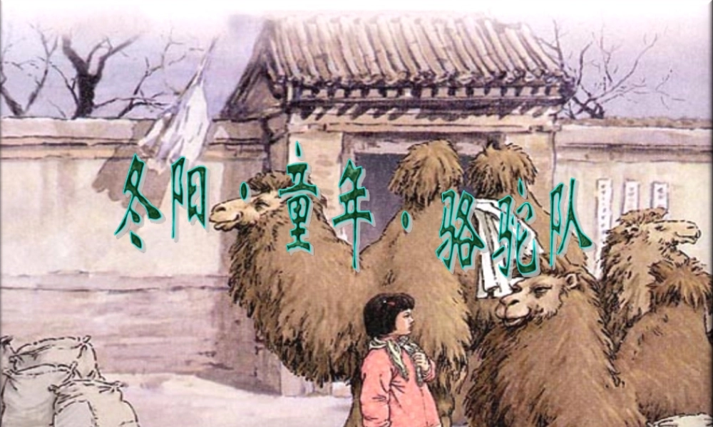 五年级语文下册 第二组 6  骆驼队教学课件1 新人教版-新人教级下册语文课件
