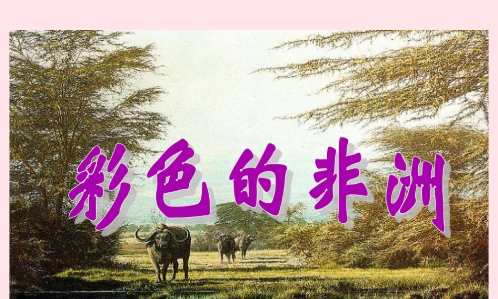 五年级语文下册 第八组 28 彩色的非洲课件1 新人教版-新人教版小学五年级下册语文课件