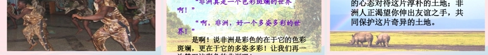 五年级语文下册 第八组 28 彩色的非洲课件1 新人教版-新人教版小学五年级下册语文课件
