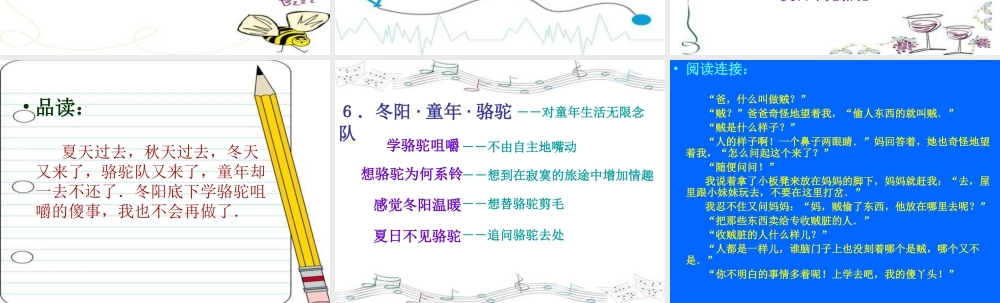 五年级语文下册 第二组 6  骆驼队课件3 新人教版-新人教级下册语文课件
