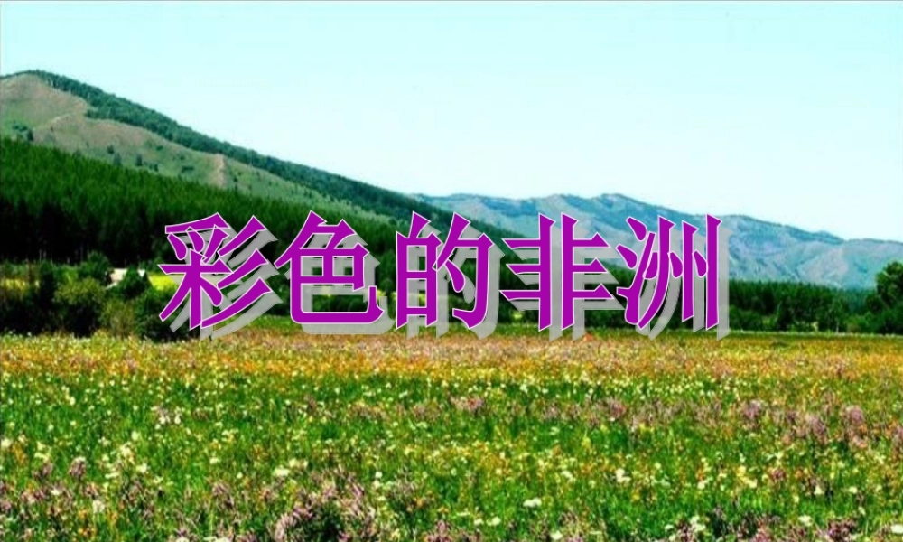 五年级语文下册 第八组 28 彩色的非洲课件5 新人教版-新人教版小学五年级下册语文课件