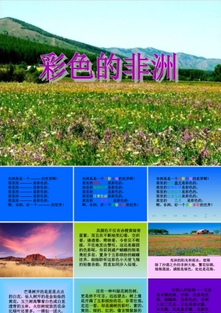 五年级语文下册 第八组 28 彩色的非洲课件5 新人教版-新人教版小学五年级下册语文课件