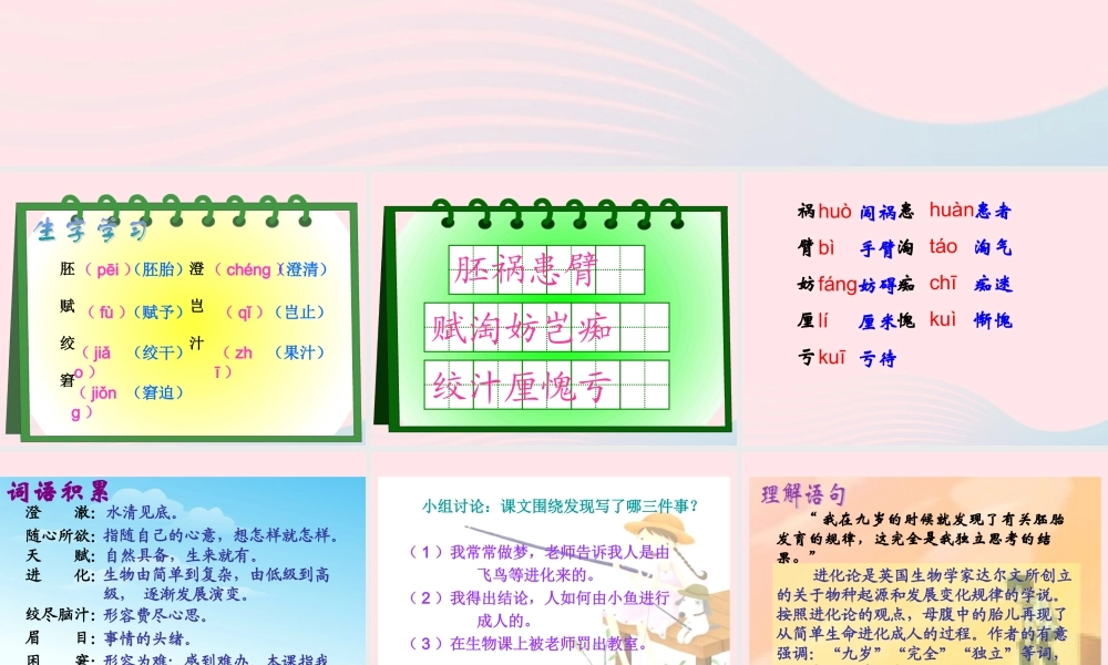 五年级语文下册 第二组 8 童年的发现教学课件2 新人教版-新人教版小学五年级下册语文课件