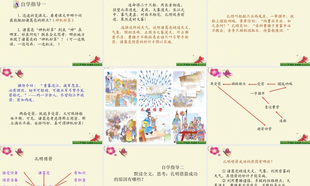 五年级语文下册 第6单元 28《孔明借箭》课件8 语文S版-语文S版小学五年级下册语文课件