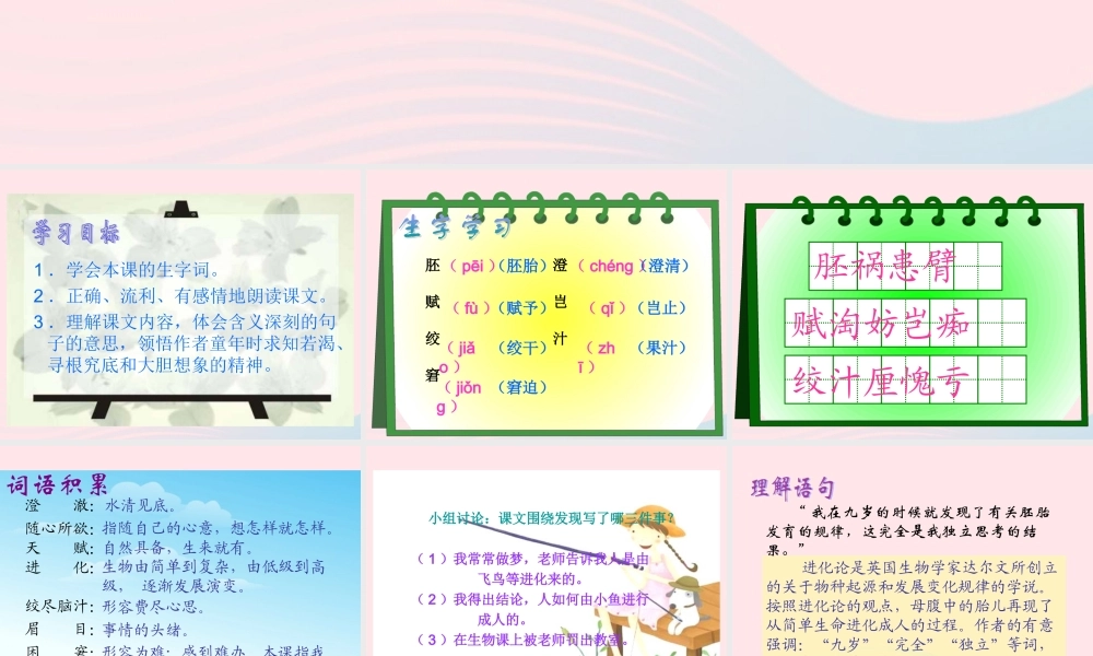 五年级语文下册 第二组 8 童年的发现课件1 新人教版-新人教版小学五年级下册语文课件