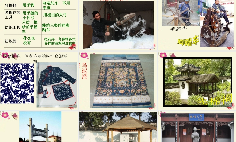 五年级语文下册 第3单元 11《黄道婆》课件3 语文S版-语文S版小学五年级下册语文课件