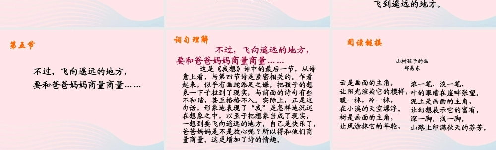 五年级语文下册 第二组 9 儿童诗两首《我想》教学课件 新人教版-新人教版小学五年级下册语文课件