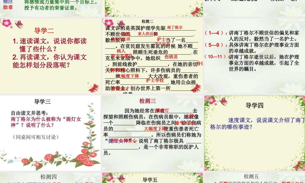 五年级语文下册 第3单元 12《提灯女神》课件3 语文S版-语文S版小学五年级下册语文课件