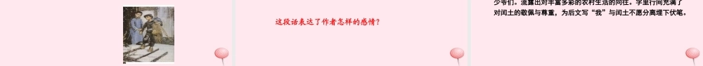五年级语文下册 第六单元 26 少年闰土课件 语文S版-语文S版小学五年级下册语文课件