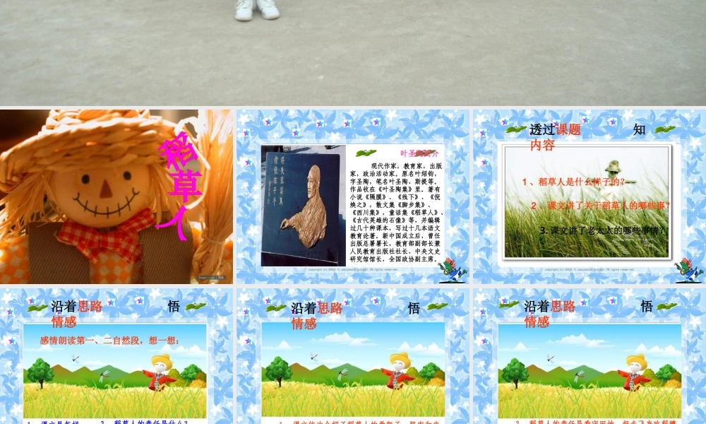 五年级语文上册《稻草人》课件1 语文A版-语文A版小学五年级上册语文课件