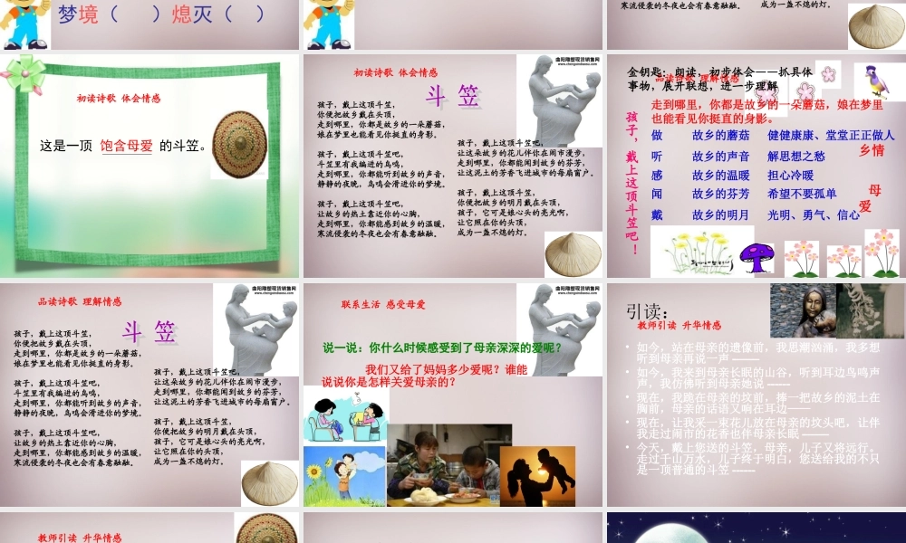 五年级语文上册《斗笠》课件3 语文A版-语文A版小学五年级上册语文课件