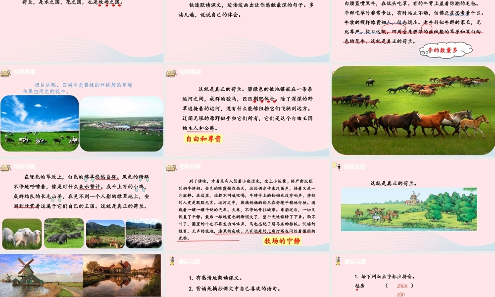 五年级语文下册 第7单元 19牧场之国课件 新人教版-新人教版小学五年级下册语文课件